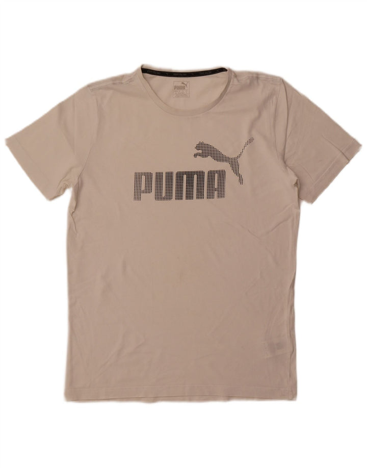 Tricou grafic Puma pentru bărbați Top Medium White Bumbac