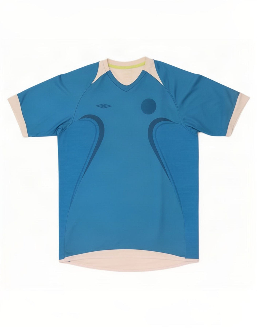 Tricou pentru bărbați Umbro Top Mediu Albastru Colorblock Poliester
