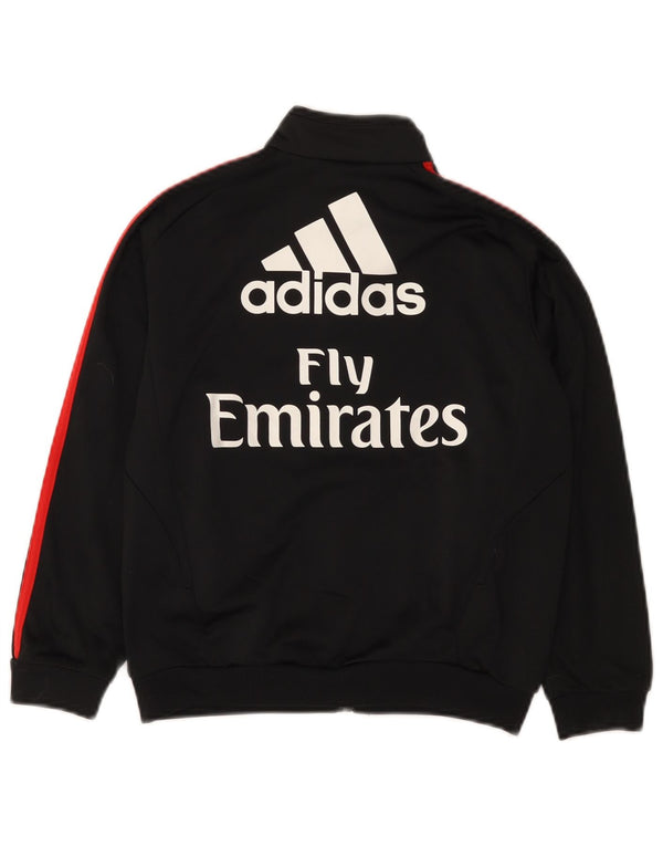 Jachetă de top pentru trening AC Milan Adidas băieți 7-8 ani, negru, color block