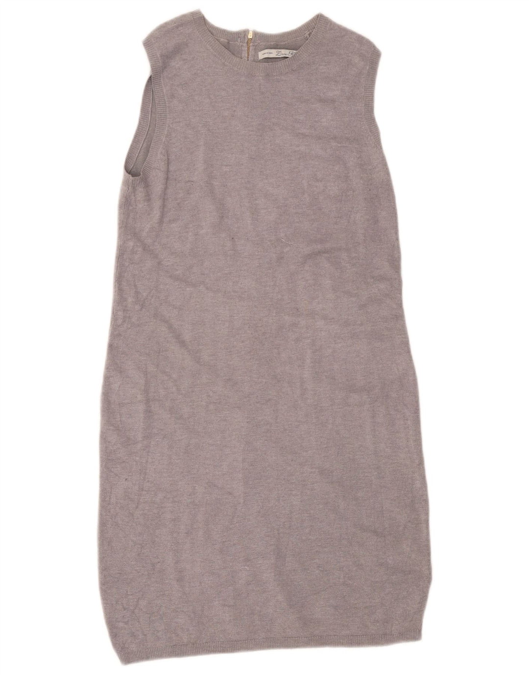 Rochie cu pulover fără mâneci pentru femei Zara UK 12, gri mediu