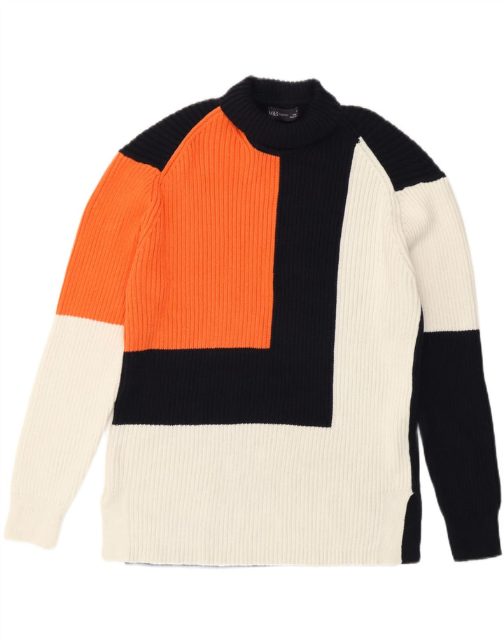 Pulover pentru femei Marks & Spencer cu gât rulat, UK 14 Medium Bleumarin