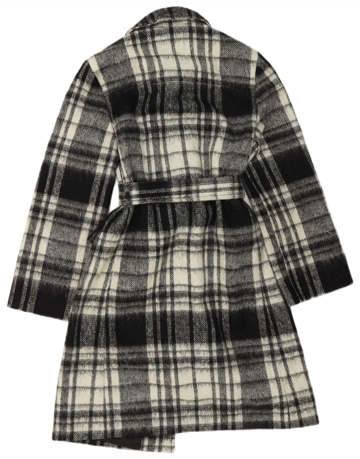 Pardesiu pentru femei Benetton IT 44 Medium Black Check Wool