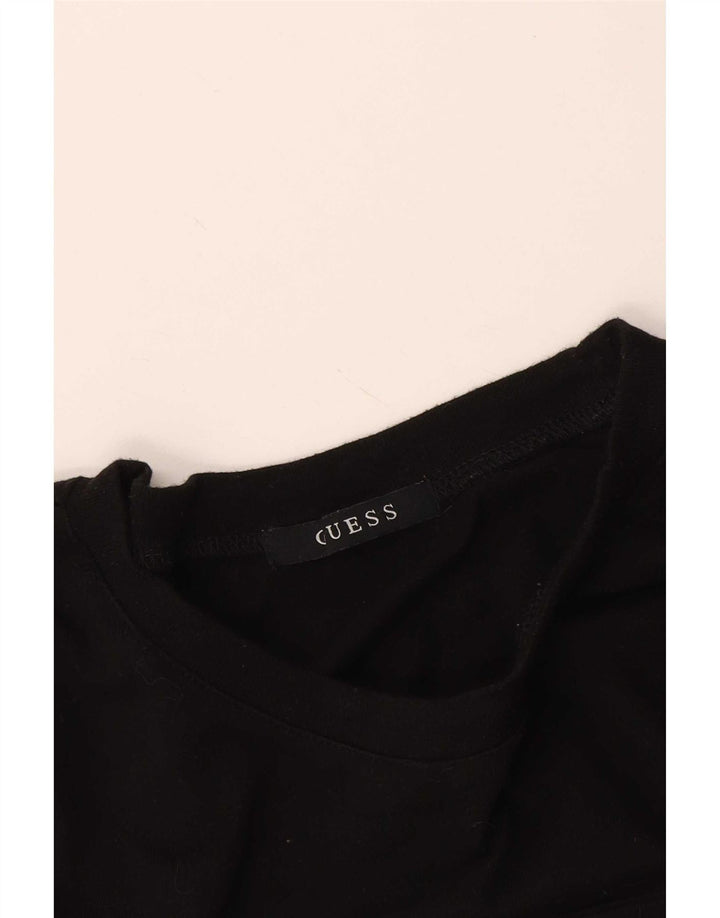 Tricou grafic Guess pentru bărbați Top mediu negru