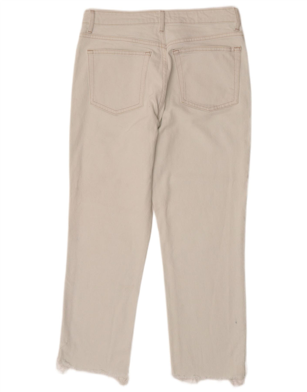 TOPSHOP Blugi Drepți Crop Femei L30 L25 Alb