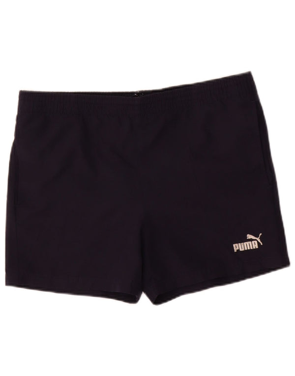 Pantaloni scurți sport Puma pentru băieți 11-12 ani bleumarin