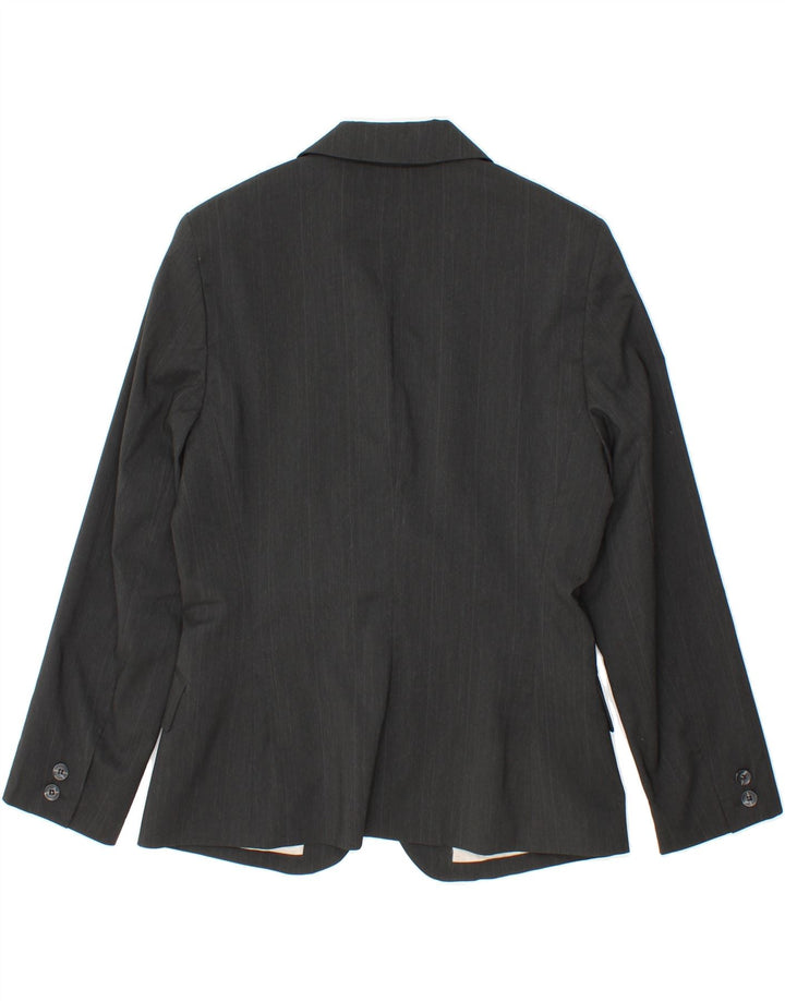 MEXX Womens 2 Button Blazer Jacket UK 14 Medium  Grey Polyester Vintage Mexx and Second-Hand Mexx from Messina Hembry 