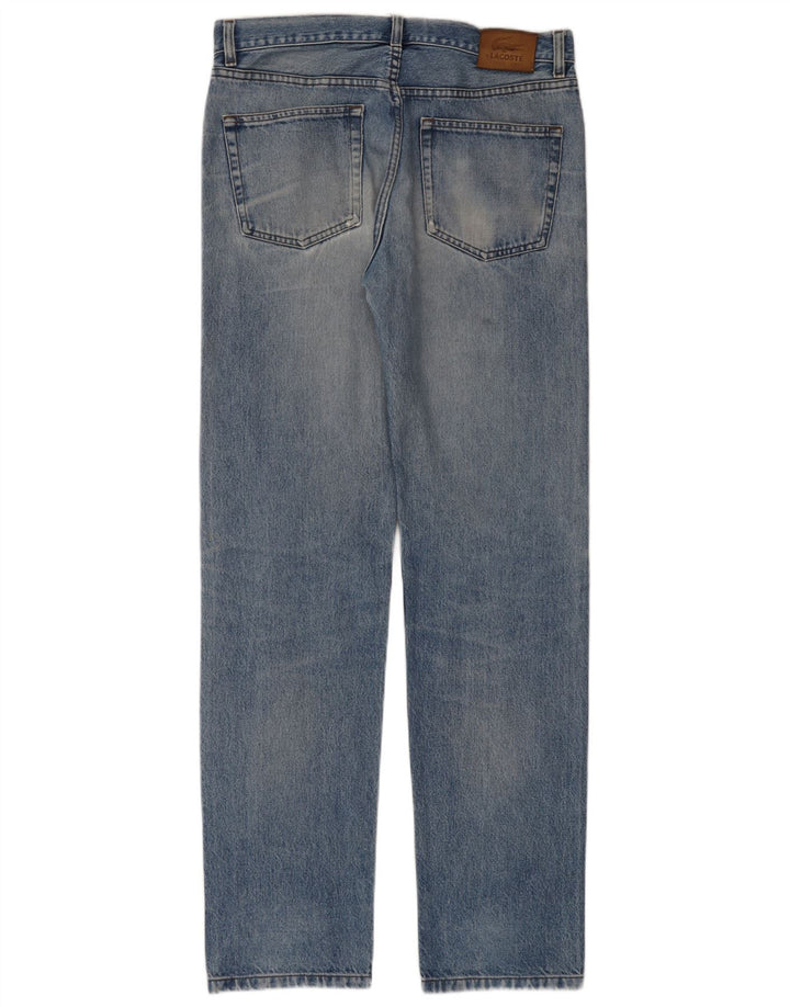 Blugi drepți pentru bărbați LACOSTE W34 L34 albastru