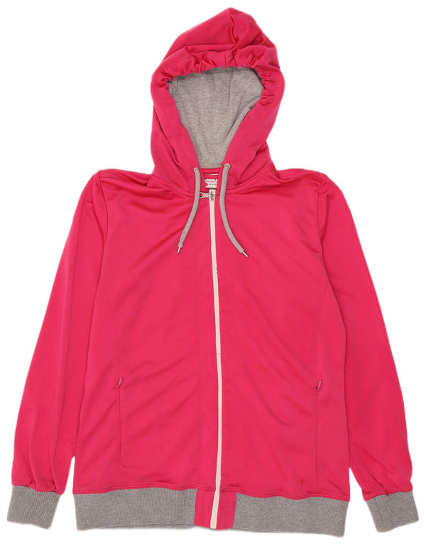 Pulover pentru femei Champion Heritage Fit, cu fermoar, UK 16, mare, roz