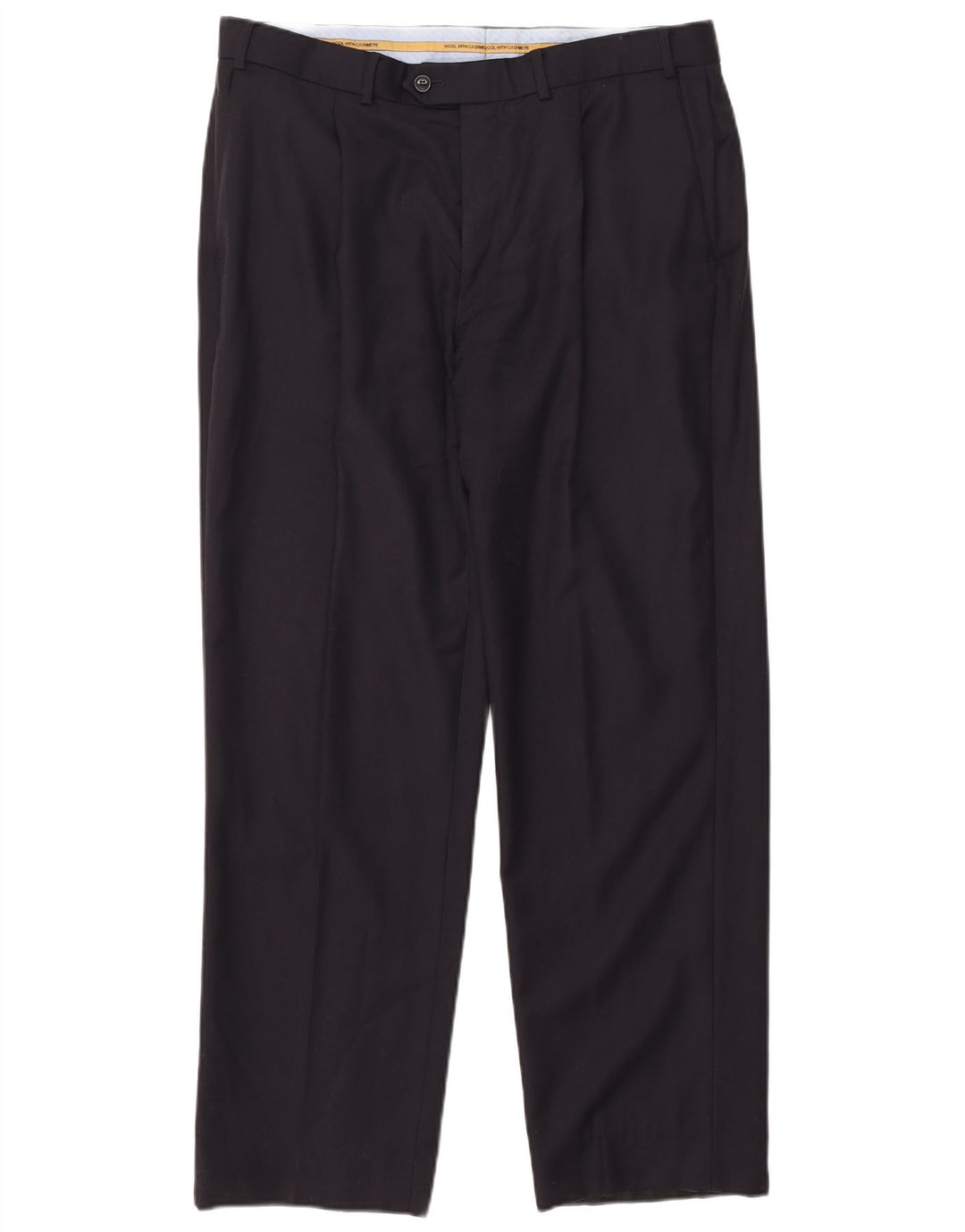 Marks & Spencer Pantaloni drepți pentru bărbați L36 L31 Lână bleumarin