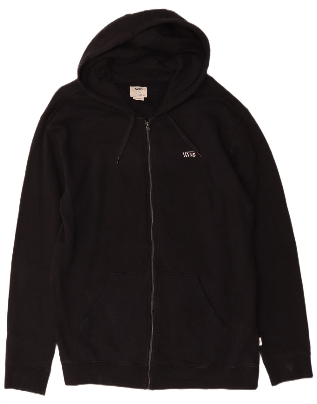 Pulover Vans pentru bărbați, cu fermoar, bumbac XL, negru