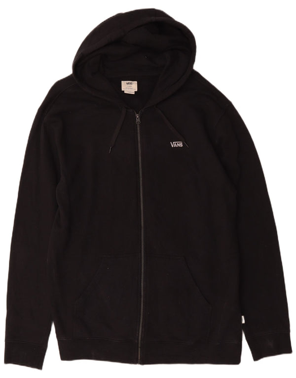 Pulover Vans pentru bărbați, cu fermoar, bumbac XL, negru