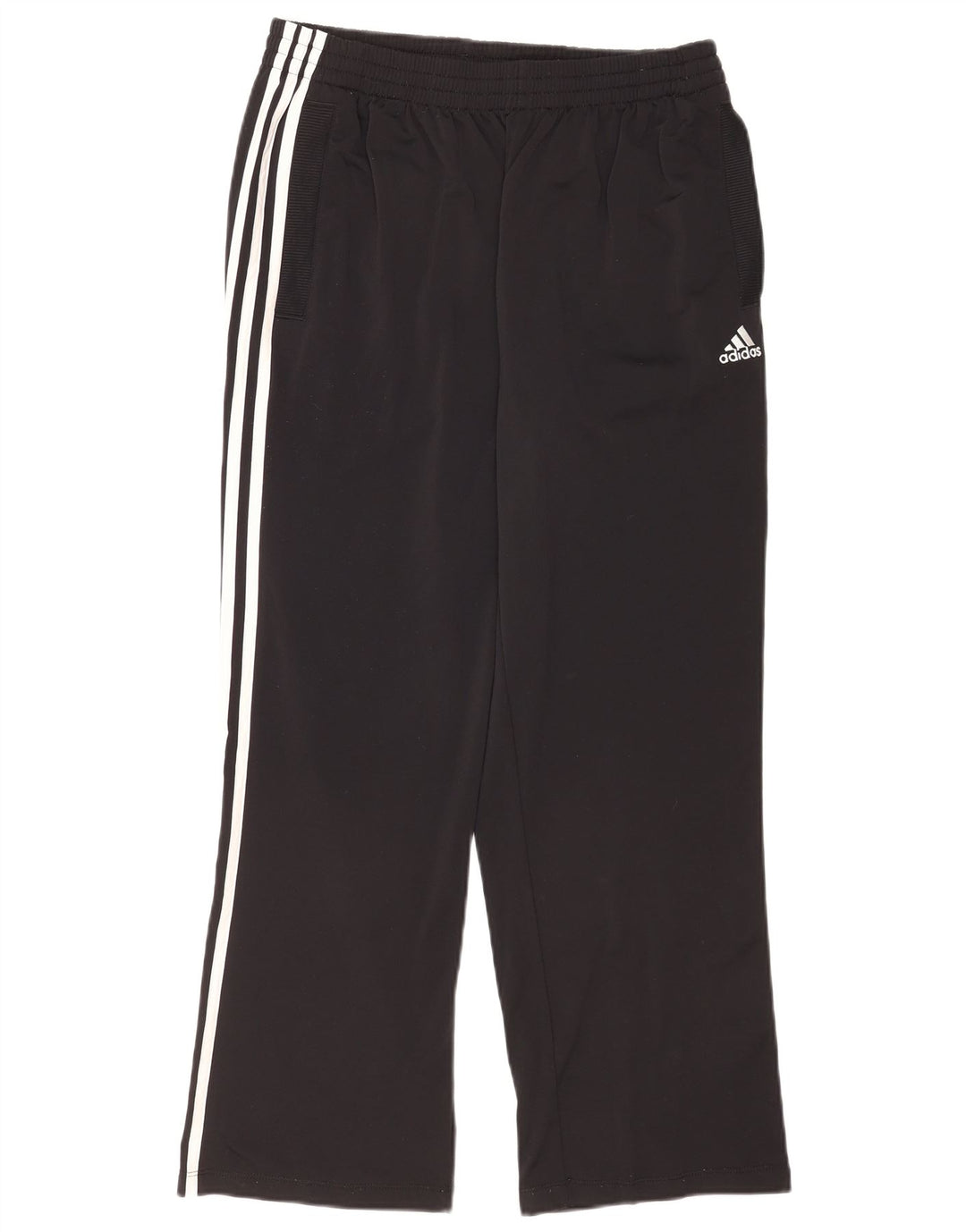 Pantaloni de trening Adidas pentru bărbați, poliester mediu negru