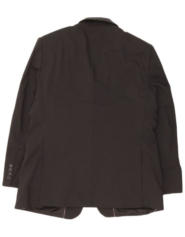Jachetă pentru bărbați Marks & Spencer cu 2 nasturi, UK 44 XL, poliester negru