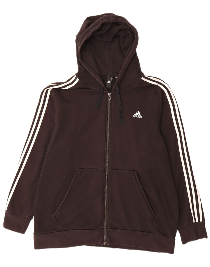 Pulover Adidas pentru bărbați, cu fermoar, 2XL, negru