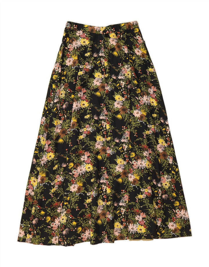 VINTAGE Womens Maxi Skirt W28 Medium Multicoloured Floral Vintage Vintage and Second-Hand Vintage from Messina Hembry 