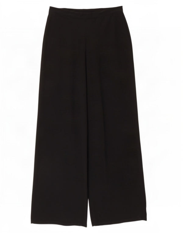 Pantaloni casual pentru femei Zara cu picioare largi L30 L29 Poliester negru