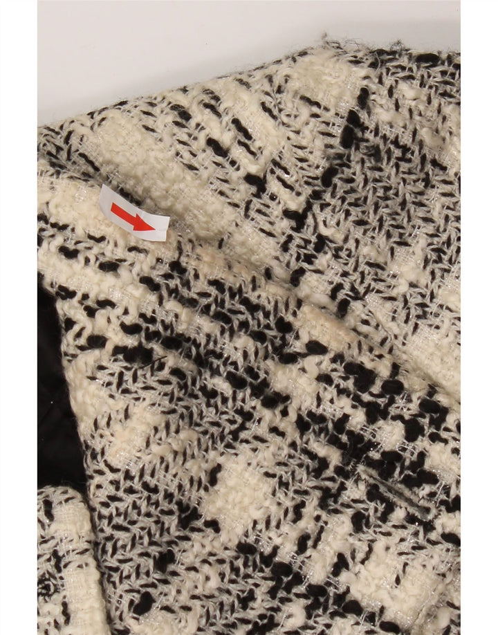 Jachetă dublu pentru femei Zara UK 10 Small White Check