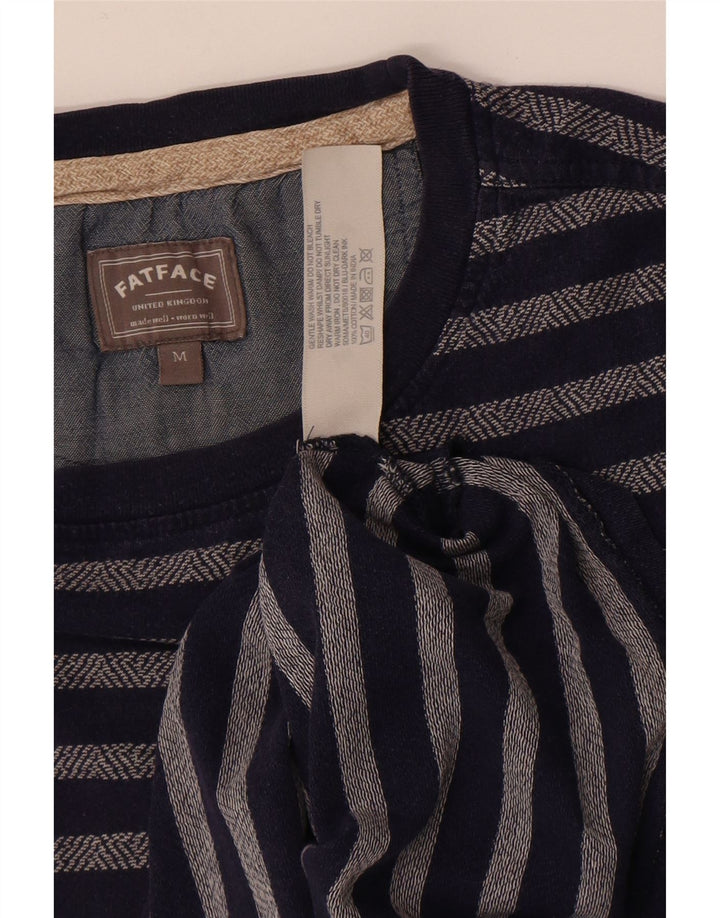 Tricou Bărbați Fat Face Top Mediu Bleumarin, Bumbac cu dungi