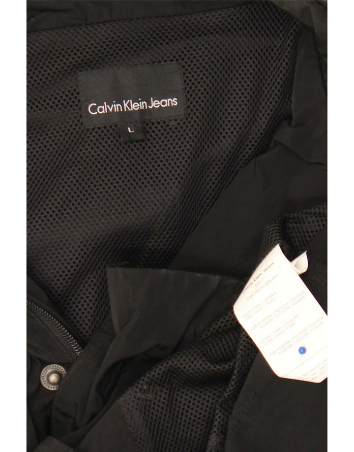 Jachetă militară pentru bărbați Calvin Klein Jeans UK 40 Poliester negru mare