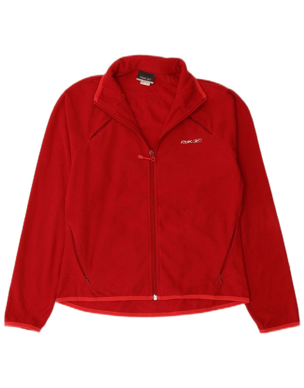 Jachetă Fleece pentru femei REEBOK UK 10 Small Red Poliester