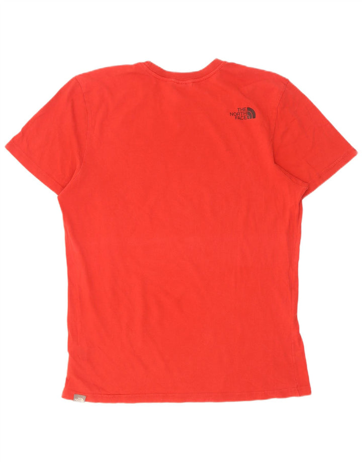 Tricou grafic pentru bărbați The North Face Top din bumbac roșu mediu