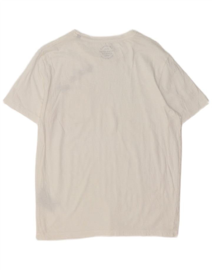Tricou cu grafic Jack & Jones pentru bărbați Top mediu din bumbac alb