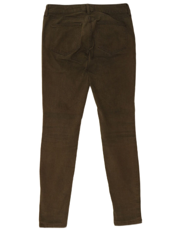 FAT FACE Blugi jegging pentru femei UK 10 Small W28 L28 Bumbac verde