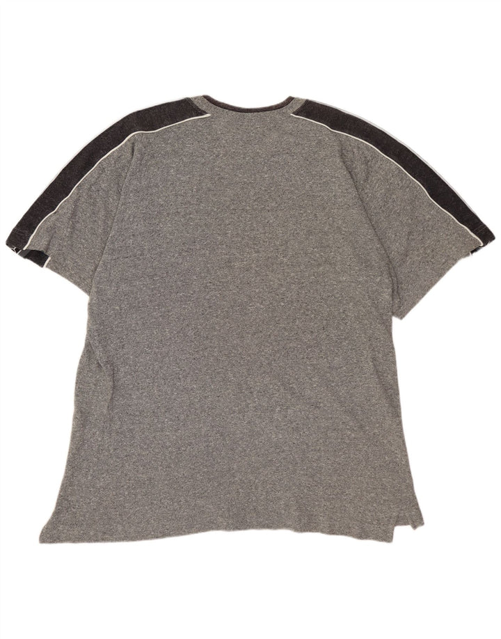 Tricou grafic ASICS pentru bărbați Top mare, gri, bumbac color bloc