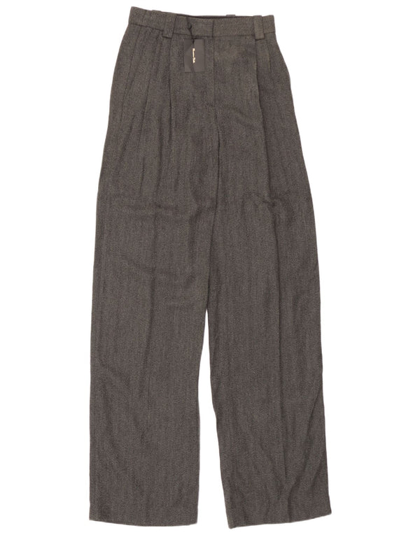 Massimo Dutti Womens High Waist Chino Trousers EU 34 2XS W24 L34 Grey