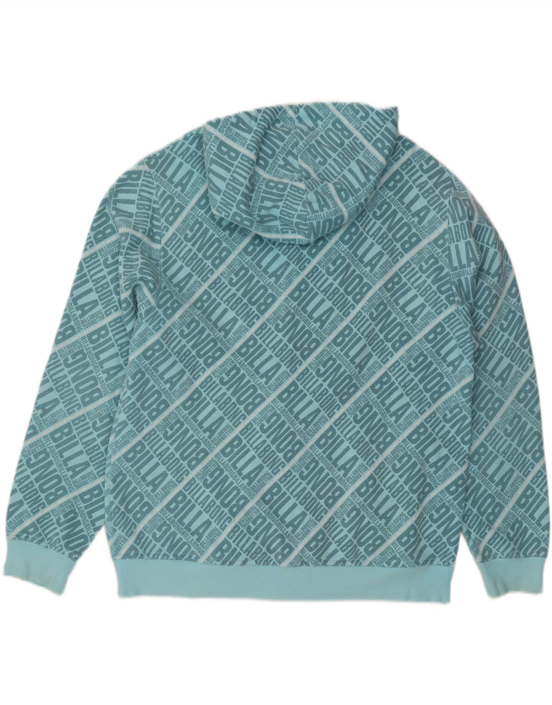 BILLABONG Pulover cu glugă cu fermoar grafic pentru bărbați, XL, bumbac, albastru