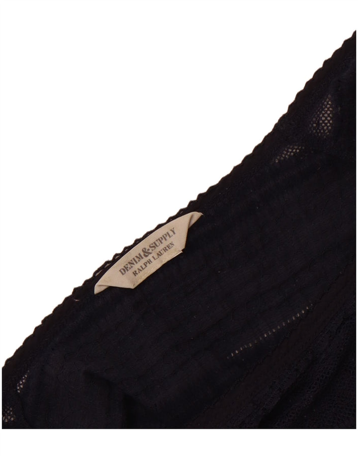 Bluză scurtă pentru femei Ralph Lauren UK 12 Medium Bleumarin