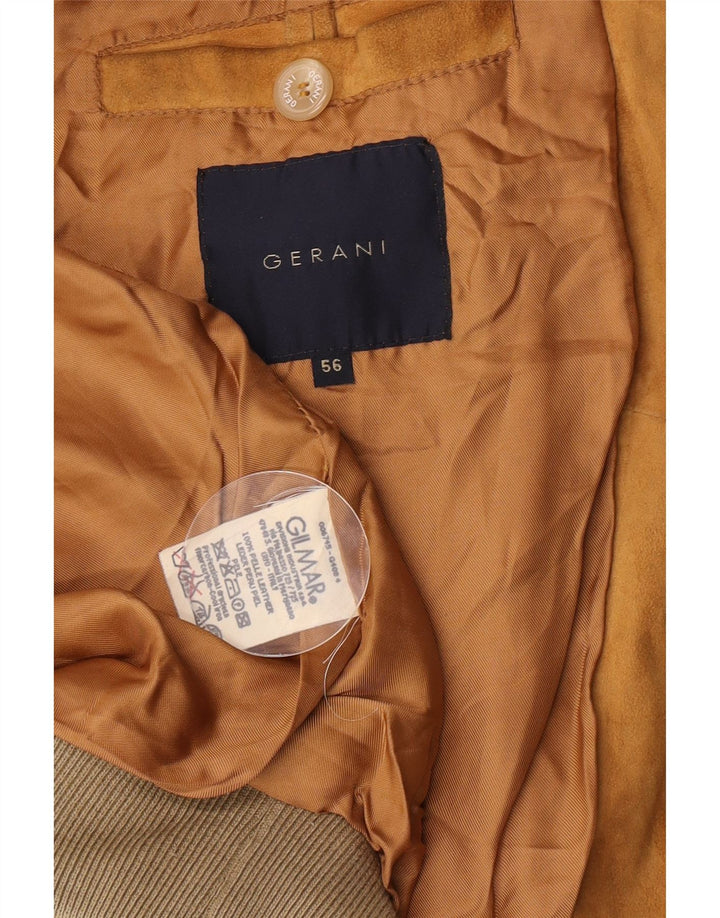 Geani Bomber de piele intoarsa pentru barbati IT 56 3XL piele bej