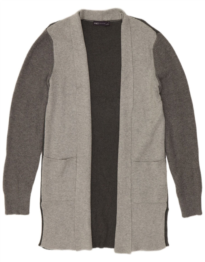 Pulover cardigan cu paragate pentru femei Marks & Spencer UK 10 mic gri