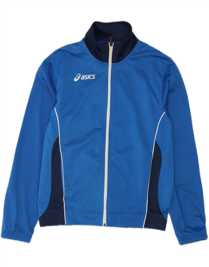 Jachetă de trening Asics pentru bărbați, albastru, poliester color bloc