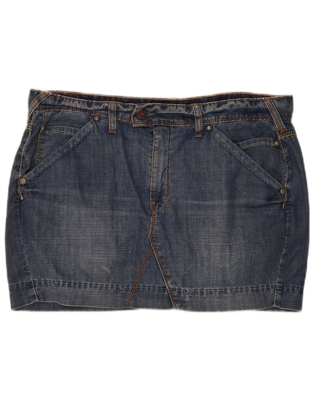 Fusta Mini denim Levi's W38 XL Albastru