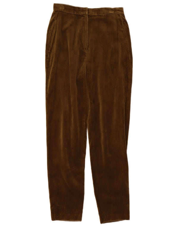 Pantaloni chino din catifea pentru femei cu talie înaltă Benetton IT 42 Medium L25 L28 Kaki