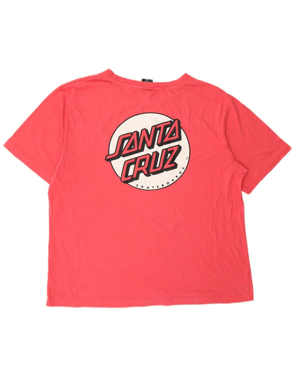 Tricou grafic Santa Cruz pentru femei Top US 12 Large Red Bumbac