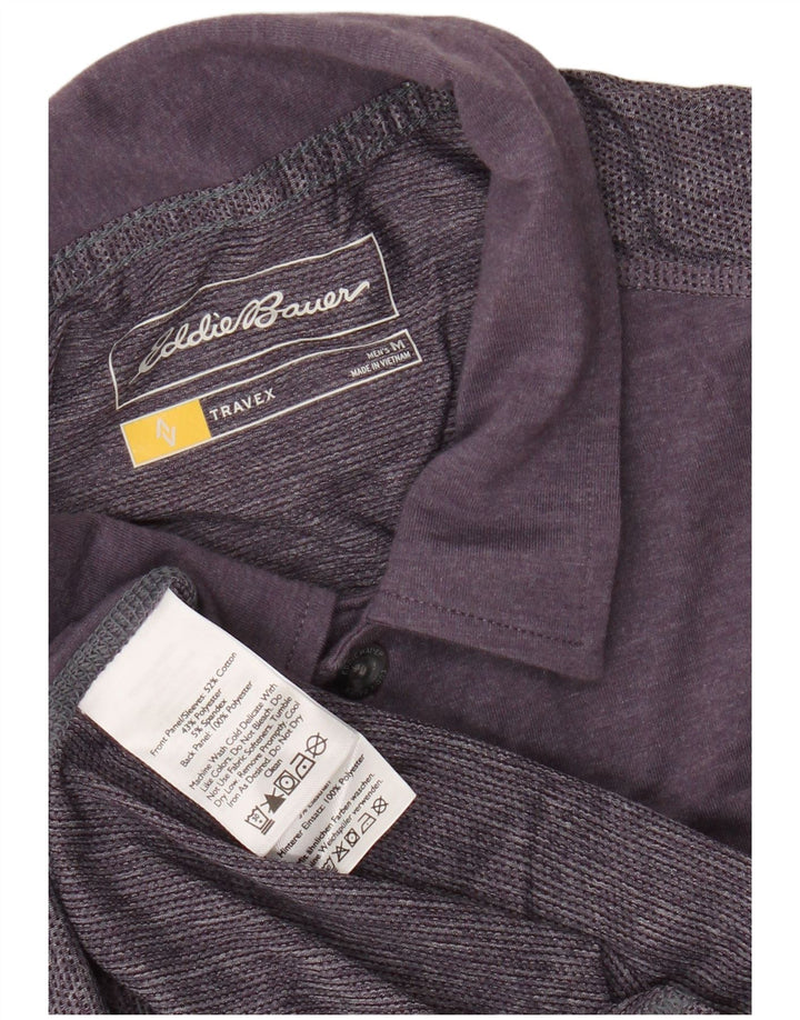 EDDIE BAUER Tricou polo pentru bărbați din bumbac violet mediu
