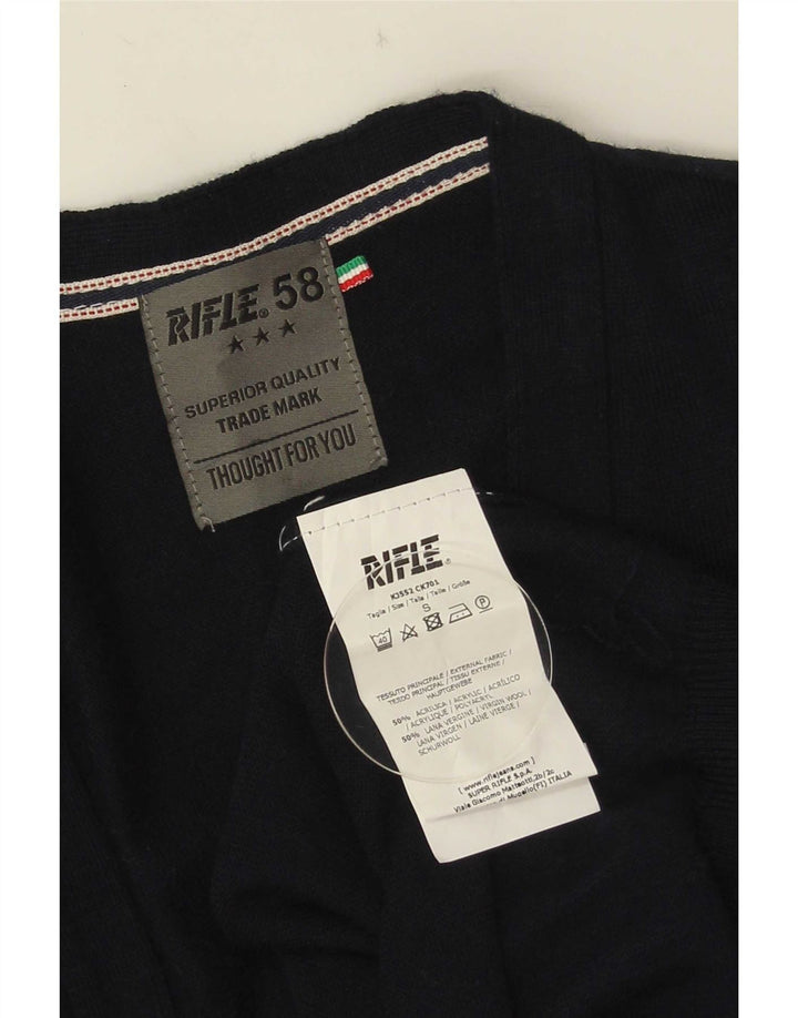 Pulover cardigan pentru bărbați Rifle, albastru marin, acrilic