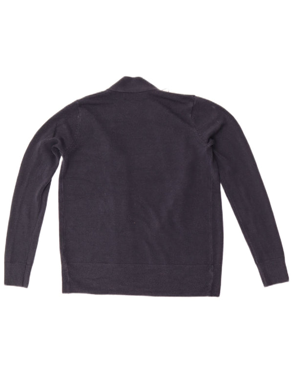 Pulover cardigan deschis pentru femei Marks & Spencer UK 6 XS bleumarin acrilic