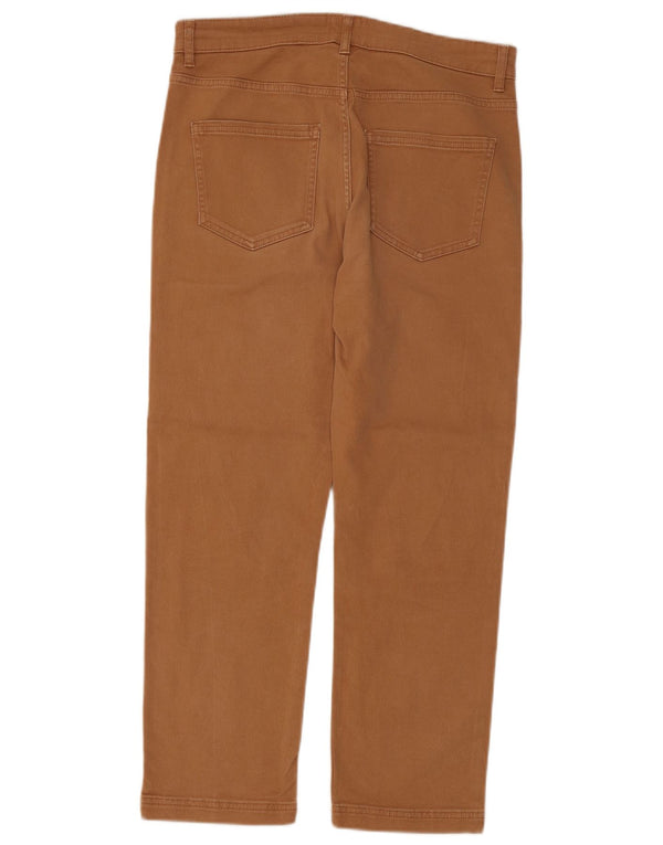 White Stuff Pantaloni drepti pentru femei UK 12 Medium W32 L26 Maro Bumbac