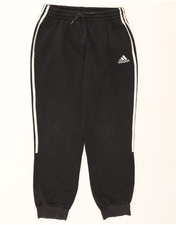 Pantaloni de trening ADIDAS pentru femei Joggeri UK 12 Bumbac mediu negru