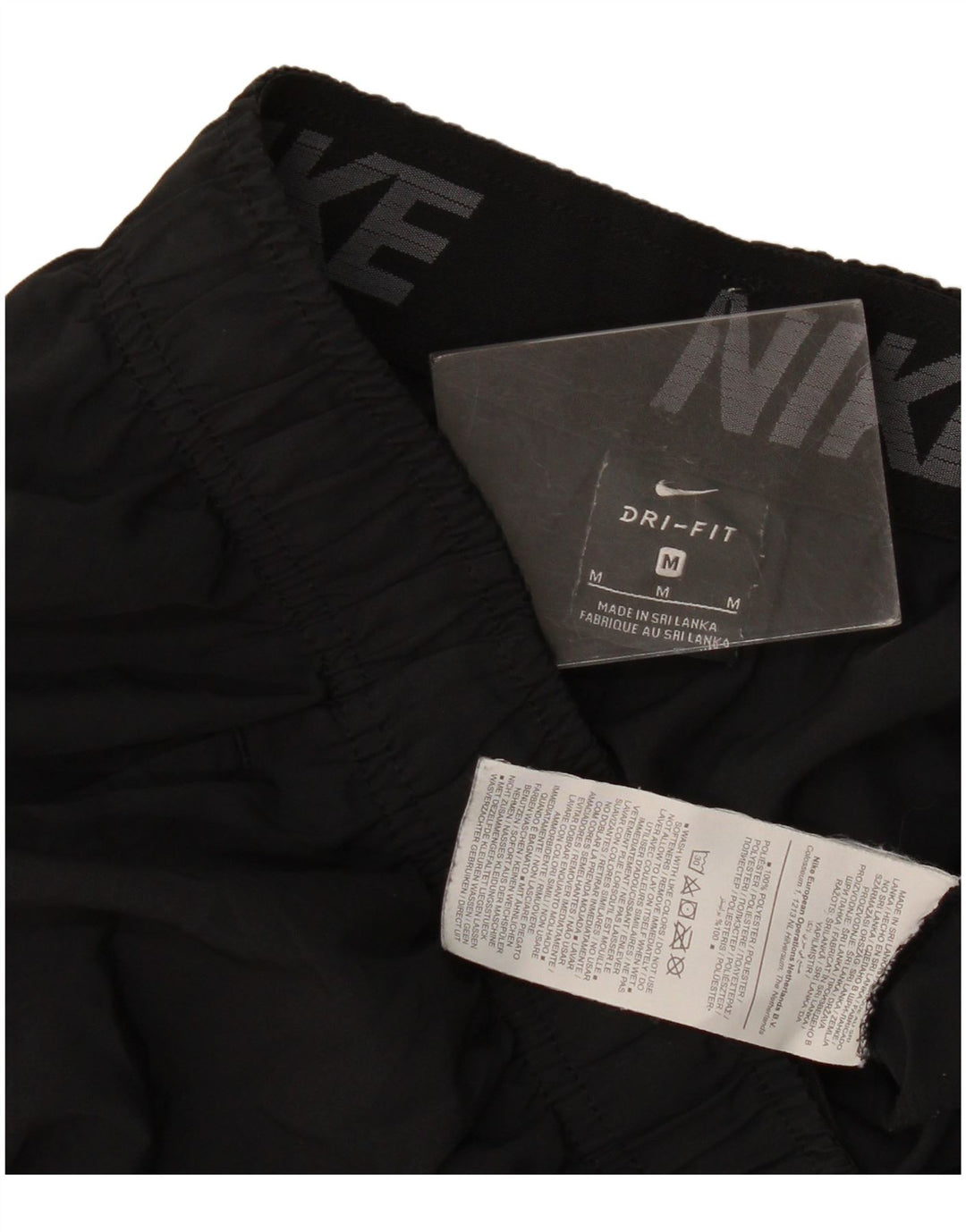 Pantaloni scurți sport Nike Dri Fit pentru bărbați, poliester mediu negru