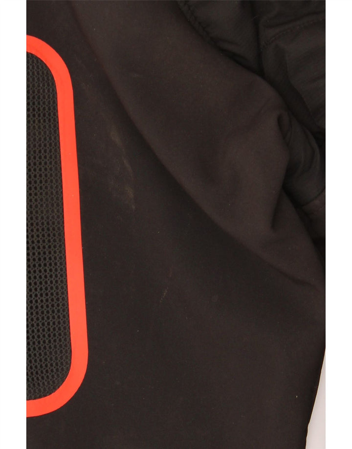 Pulover NAUTICA pentru bărbați, cu fermoar și gât, poliester mediu negru