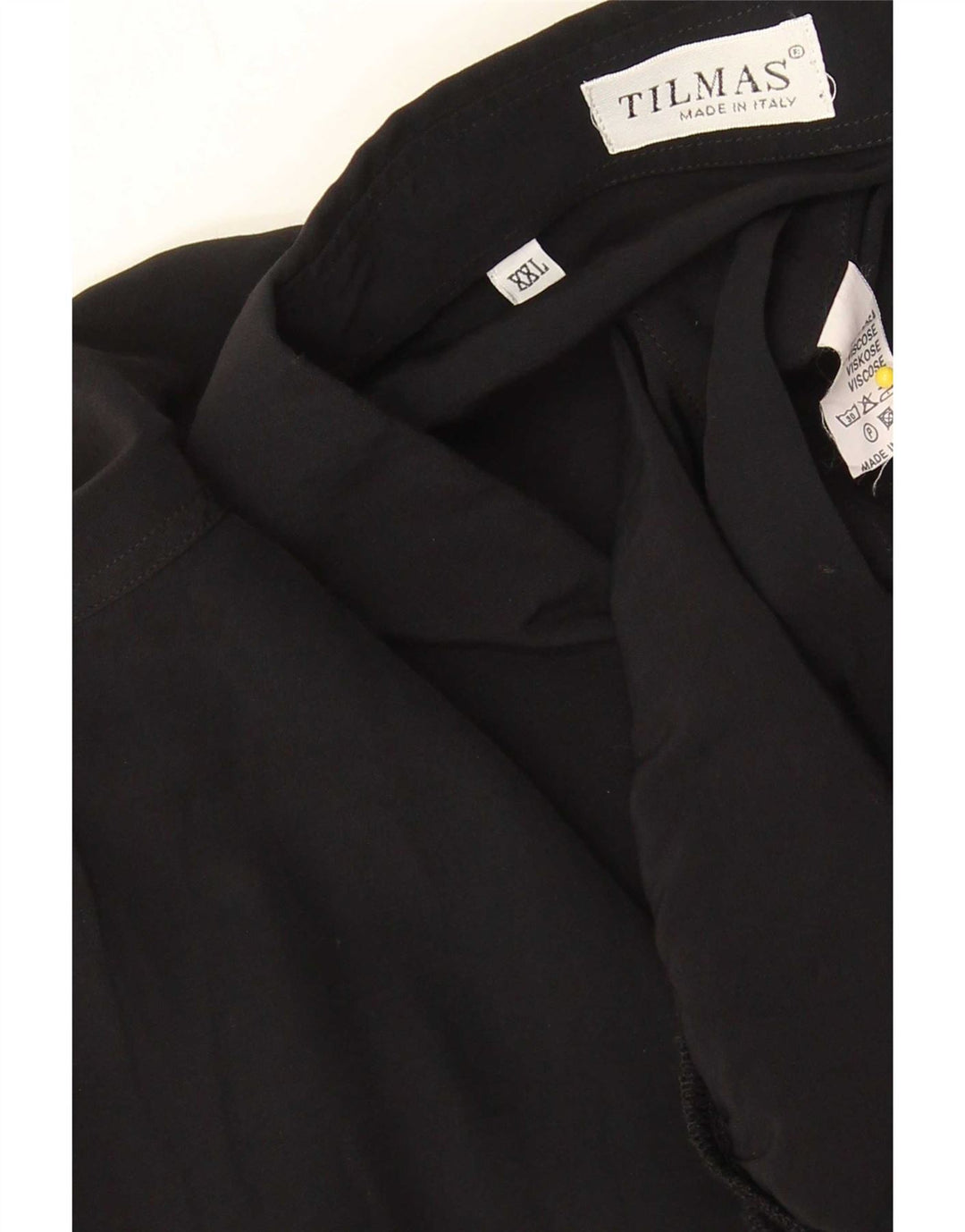 Cămașă pentru bărbați Tilmas cu mânecă scurtă 2XL, viscoză neagră