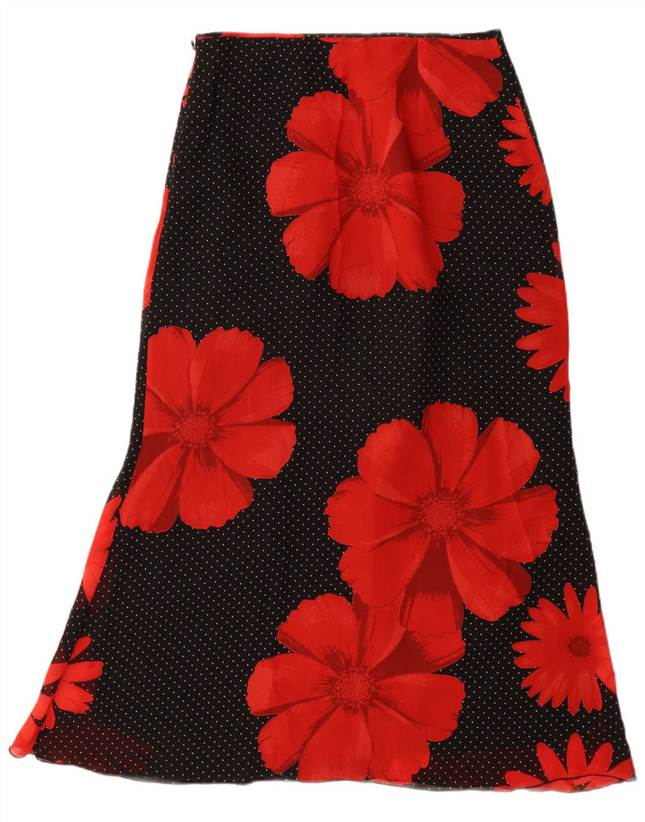 Fusta Maxi Femei S.Oliver EU 38 Medium W30 Negru Floral Viscoza