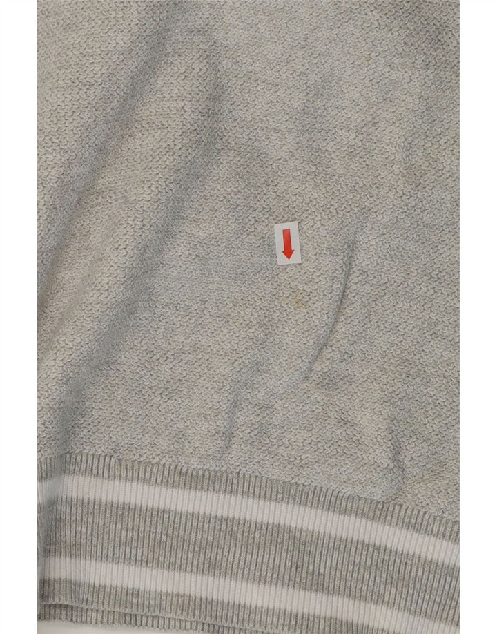 Pulover pentru bărbați Marks & Spencer, cu gât crew, bumbac gri 2XL