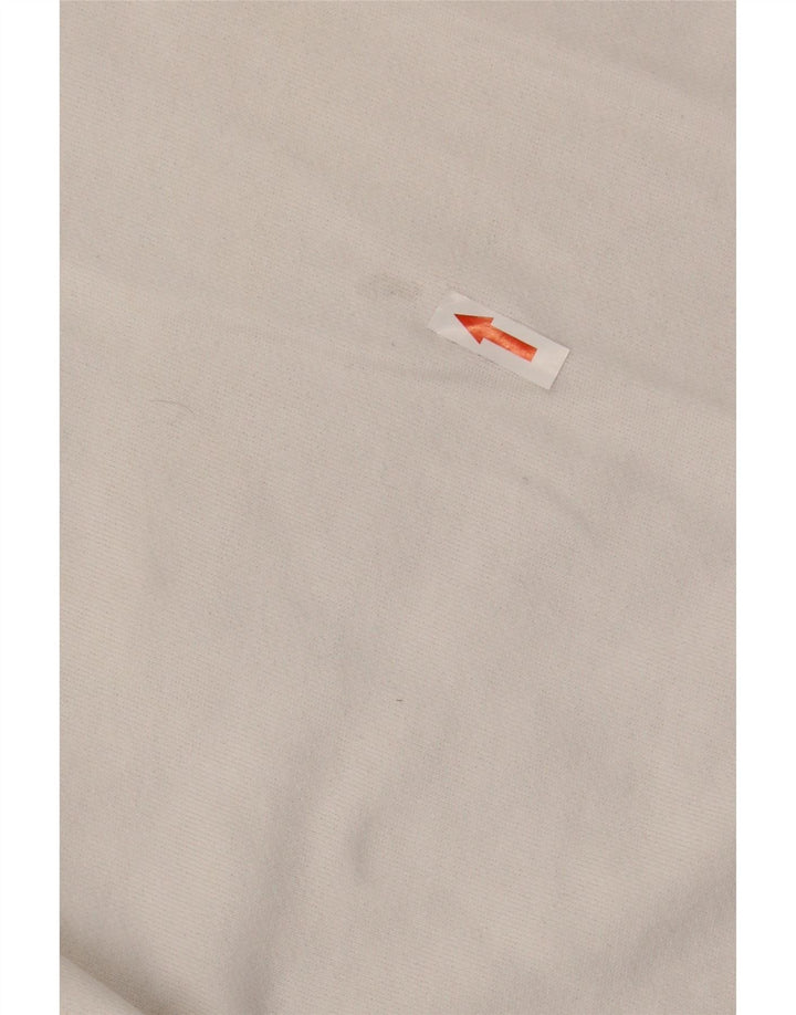 Pulover supradimensionat pentru femei Zara UK 10 Bumbac alb mic