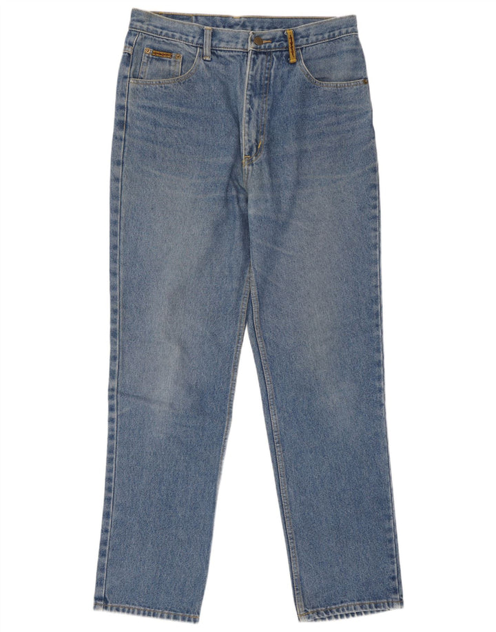 Blugi conici pentru femei Vintage W34 L32 Bumbac albastru