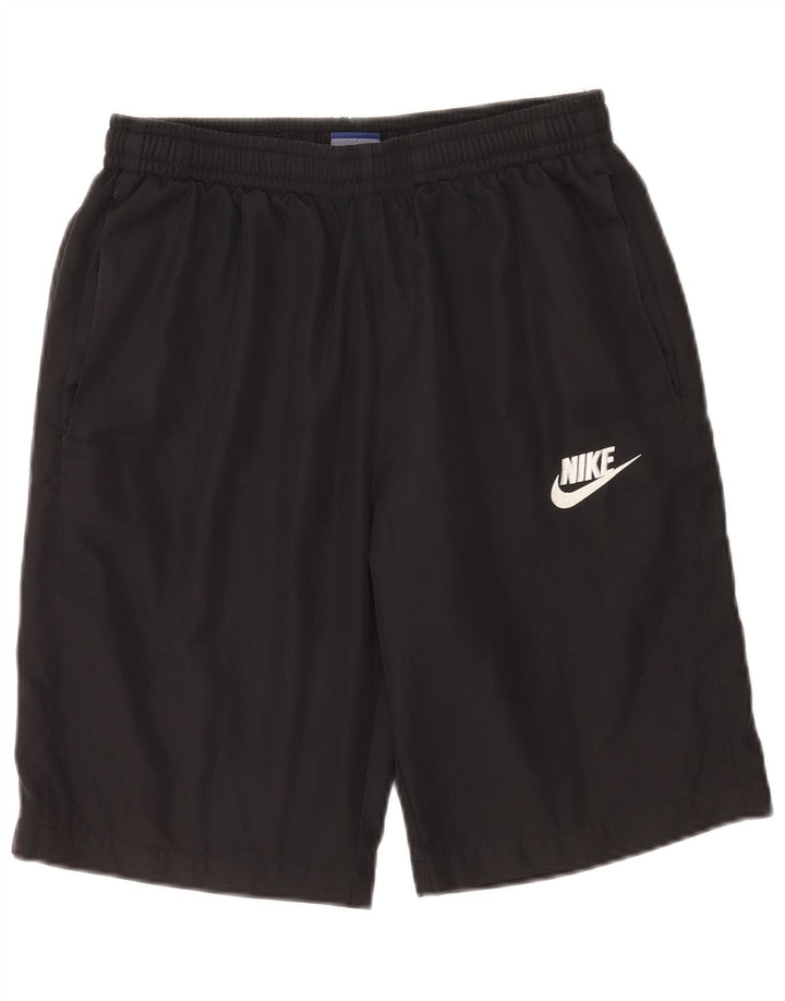 Pantaloni scurți sport Nike pentru bărbați, poliester mediu negru